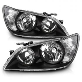 AmeriLite Replacement Projector Headlights Black For 01-05 Lexus IS 300 - Passenger and Driver Side