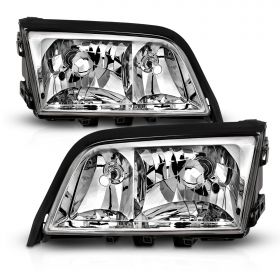 AmeriLite Crystal Headlights For Mercedes-Benz C Class W202 - Passenger and Driver Side