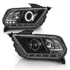FORD MUSTANG 10-12 PROJECTOR H.L HALO BLACK CLEAR (CCFL)