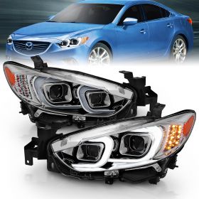 MAZDA 6 14-15 PROJECTOR PLANK STYLE H.L CHROME AMBER