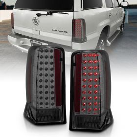 AmeriLite Smoke LED Brake Tail Lights Set For 2002-2006 Cadillac Escalade - Passenger and Driver Side