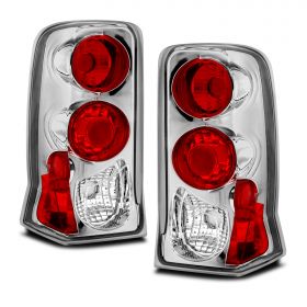 AmeriLite Chrome Replacement Brake Tail Lights For 02-06 Cadillac Escalade - Passenger and Driver Side