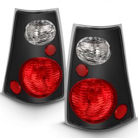 AmeriLite Black Replacement Brake Tail Lights Set For 01-05 Ford Explorer Sport Trac - Passenger and Driver Side