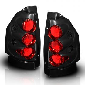AmeriLite Black Euro Tail Lights For G.M.C Envoy - Passenger and Driver Side