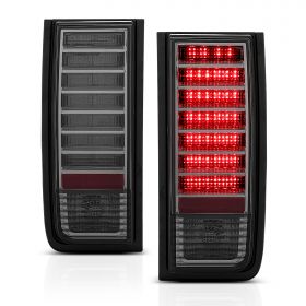 AmeriLite Smoke Replacement LED Tail Lights For Hummer H2 - Passenger and Driver Side