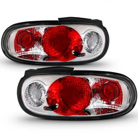 AmeriLite Taillights Chrome For Mazda Miata - Passenger and Driver Side