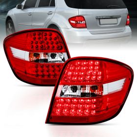 AmeriLite Led Taillights Red/Clear For Mercedes BenzM Class W164 - Passenger and Driver Side
