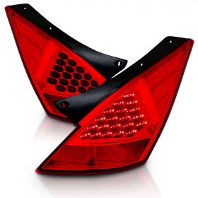 AmeriLite LED Replacement Taillights All Red Set For 350Z - Passenger and Driver Side