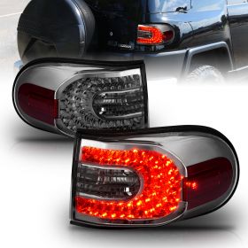 AmeriLite Light Smoke LED Tail Lights For Toyota Fj Cruiser - Passenger and Driver Side
