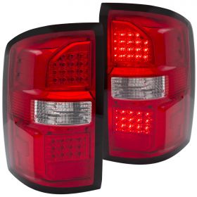 GMC SIERRA 14-17  L.E.D TAILLIGHTS RED/CLEAR  (Non OEM LED Only)