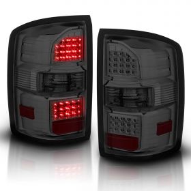 GMC SIERRA 14-17  L.E.D TAILLIGHTS SMOKE  (Non OEM LED Only)