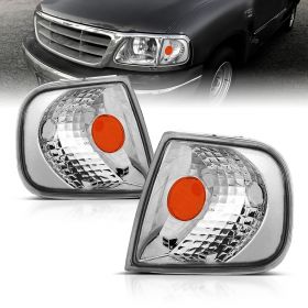 AmeriLite Euro Corner Turn Signal Lights For Ford Expedition / F150 - Passenger and Driver Side