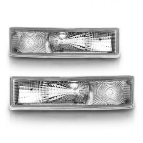 AmeriLite Bumper Lights Park/Signal Lights Euro For Chevy Astro Van - Passenger and Driver Side