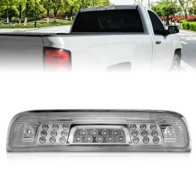 AmeriLite for 2014-2018 Chevy Silverado GMC Sierra LED Chrome 3rd Brake Light Center High Mount Lamp Assembly 1pc included