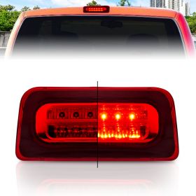 AmeriLite for 1994-2004 Chevy S-10 GMC Sonoma Red Full LED Replacement High Mount Stop Light 3rd Brake Lamp Assembly