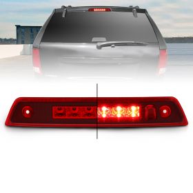 AmeriLite for 2005-2010 Jeep Grand Cherokee Clear Red Replacing LED 3rd Third Brake Light Cargo Lamp Assembly