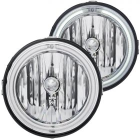 05-09 Ford Mustang CCFL Halo Ring Inner Driving Lights Chrome Clear Fog Lights