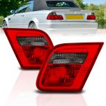 AmeriLite 2 Door Coupe Inner Taillights Red/Smoke Set For 00-03 BMW 3 Series E46 - Passenger and Driver Side