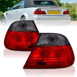 AmeriLite Smoke Red Replacement Taillights for BMW 3 Series E46 Coupe Model - Passenger and Driver Side