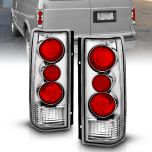 AmeriLite Chrome Euro Tail Lights For Chevy Astro : GMC Safari - Passenger and Driver Side