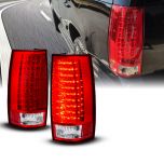 AmeriLite Red/Clear LED Tail Lights G3 For Chevy Tahoe / Suburban / Yukon - Passenger and Driver Side