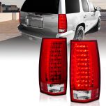 AmeriLite Red/Clear LED Tail Lights G4 For Chevy Tahoe / Suburban / Yukon - Passenger and Driver Side