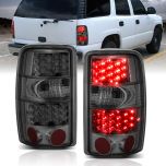 AmeriLite Smoke LED Replacement Brake Tail Lights For Chevy Tahoe / Suburban : GMC Yukon - Passenger and Driver Side