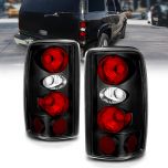 AmeriLite Black Replacement Brake Tail Lights Set For Chevy Suburban/Tahoe - Passenger and Driver Side
