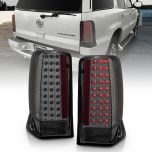 AmeriLite Smoke LED Brake Tail Lights Set For 2002-2006 Cadillac Escalade - Passenger and Driver Side