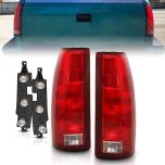 AmeriLite Replacement Tail Lights Pair for 1988-1999 Chevy / GMC Fullsize: C/K Silverado Tahoe Sierra Suburban Rear Brake Lamp OE Type Pair - Driver and Passenger Side