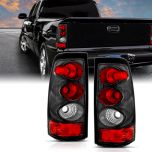 AmeriLite Carbon Rear Brake Tail Lights Replacement Set for 2003-2006 Chevy Silverado Truck - Passenger and Driver Side