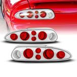 AmeriLite Taillights Chrome For Chevy Camaro - Passenger and Driver Side