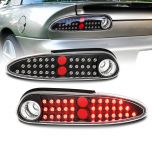 AmeriLite LED Replacement Taillights Black Set For Chevy Camaro - Passenger and Driver Side