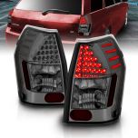 AmeriLite Smoke LED Replacement Brake Taillights Set For 05-08 Dodge Magnum - Passenger and Driver Side