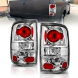 AmeriLite Chrome Replacement Brake Tail Lights Set For 04-08 Ford F-150 - Passenger and Driver Side