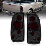 AmeriLite Smoke Replacement Brake Tail Lights Set For Ford F-Series - Passenger and Driver Side