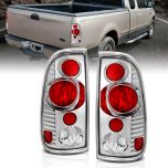AmeriLite Chrome Euro Tail Lights For Ford F-Series - Passenger and Driver Side