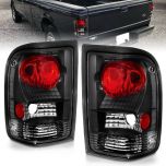 AmeriLite Black Replacement Brake Tail Lights Set For 1993-1997 Ford Ranger - Passenger and Driver Side