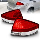 AmeriLite 4 Door/2 Door Led Taillights Red/Clear For Ford Focus - Passenger and Driver Side