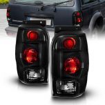 AmeriLite Black Smoke Replacement Brake Tail Lights For 98-01 Ford Explorer - Passenger and Driver Side