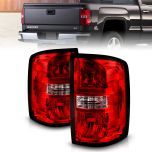 AmeriLite for 2014-2019 GMC Sierra 1500 2500HD 3500HD OE Style Red Replacement Tail Lights Assembly Brake Lamps Set - Passenger and Driver Side