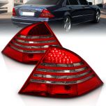 AmeriLite LED Taillights Red/Smoke For Mercedes Benz S Class W220 - Passenger and Driver Side
