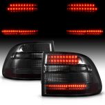 AmeriLite Smoke LED Tail Lights Pair For Porsche Cayenne SUV - Driver And Passenger Side