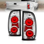 AmeriLite Chrome Replacement Brake Tail Lights For 00-04 Toyota Tundra STANDARD & ACCESS CAB - Passenger and Driver Side