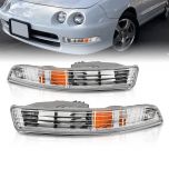 AmeriLite Bumper Parking Lights Amber Pair For 1994-1997 Acura Integra - Passenger and Driver Side