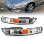 AmeriLite Bumper Lights Amber For Acura Integra - Passenger and Driver Side