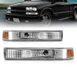 AmeriLite Parking/Signal Lights Euro Amber For Chevy S10 / Blazer - Passenger and Driver Side