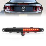 AmeriLite for 2010-2014 Ford Mustang Smoke LED 3rd Brake Lamp High Mount Center Stop Light Set(1pc)