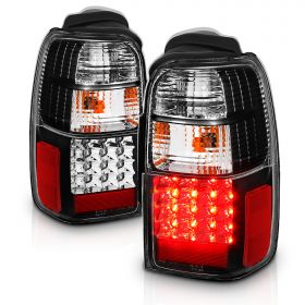 AmeriLite Black LED Tail Lights For Toyota 4 Runner - Passenger and Driver Side