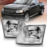 AmeriLite Headlights Lighting Style Set For Ford F-150 / Expedition - Passenger and Driver Side